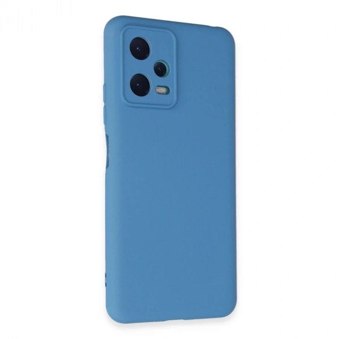 Xiaomi Redmi Note 12 5G Kılıf Nano içi Kadife Silikon - Mavi