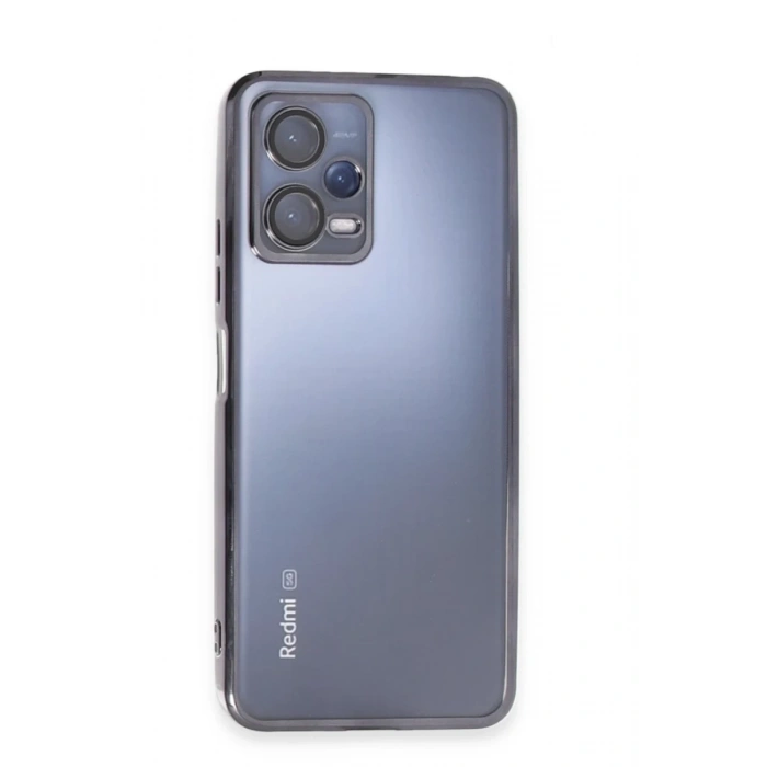 Xiaomi Redmi Note 12 5G Kılıf Lensli Silikon - Siyah