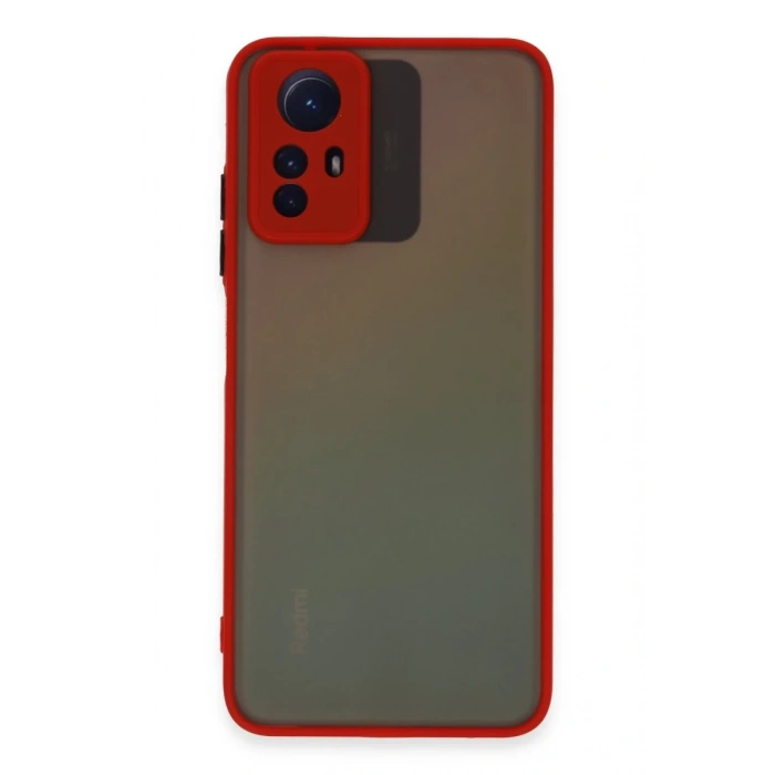 Xiaomi Redmi Note 12S Kılıf Montreal Silikon Kapak - Kırmızı