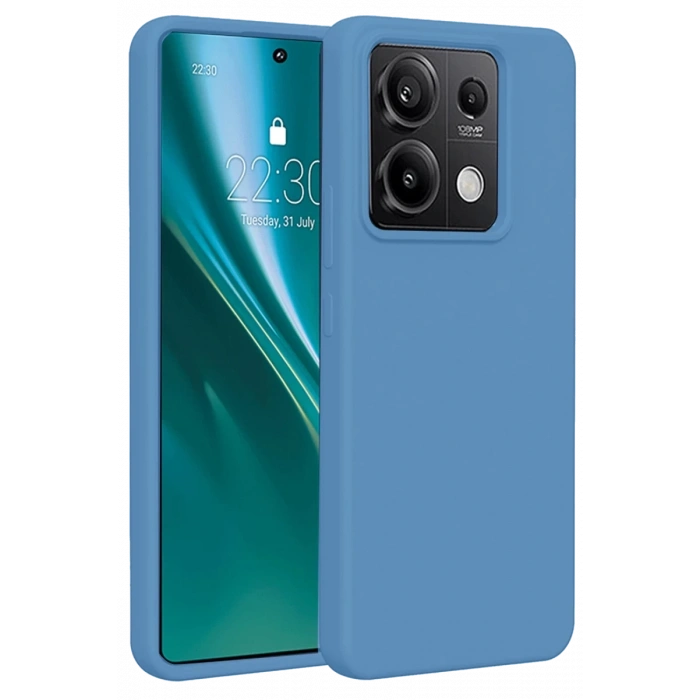 Xiaomi Redmi Note 13 Pro 4G Kılıf First Silikon - Mavi