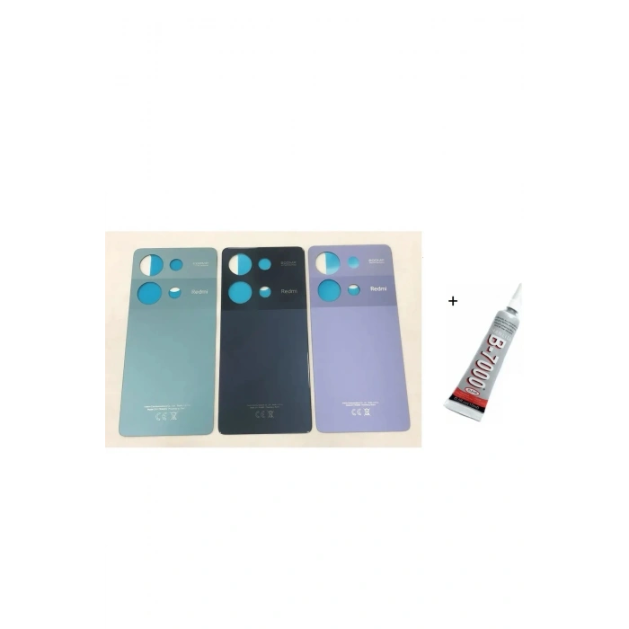 REDMİ NOTE 13 PRO 4G Uyumlu Arka Batarya Pil Kapağı SİYAH