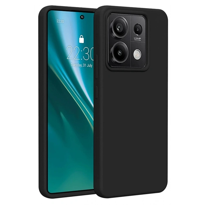 Xiaomi Redmi Note 13 Pro 5G Kılıf First Silikon - Siyah