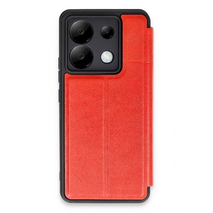 Xiaomi Redmi Note 13 Pro 5G Kılıf Flip Cover - Kırmızı