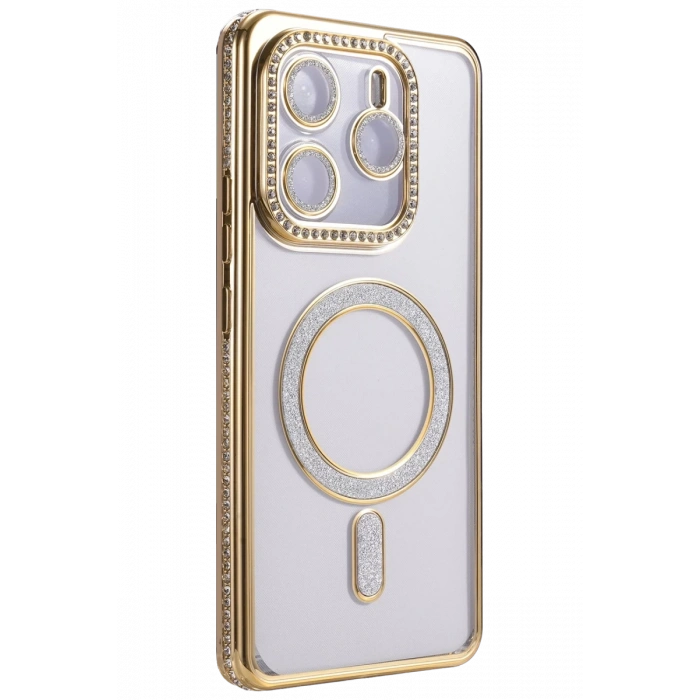 Xiaomi Redmi Note 14 4G Joke Simli Magneticsafe Kılıf - Gold