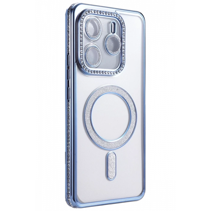 Xiaomi Redmi Note 14 4G Joke Simli Magneticsafe Kılıf - Mavi