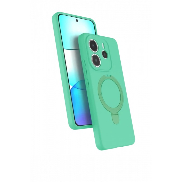 Xiaomi Redmi Note 14 4G Regal Magsafe Standlı Kapak - Yeşil