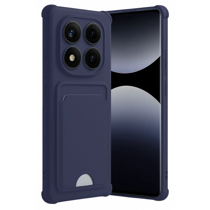 Xiaomi Redmi Note 14 Pro 4G Kelvin Kartvizitli Silikon - Lacivert