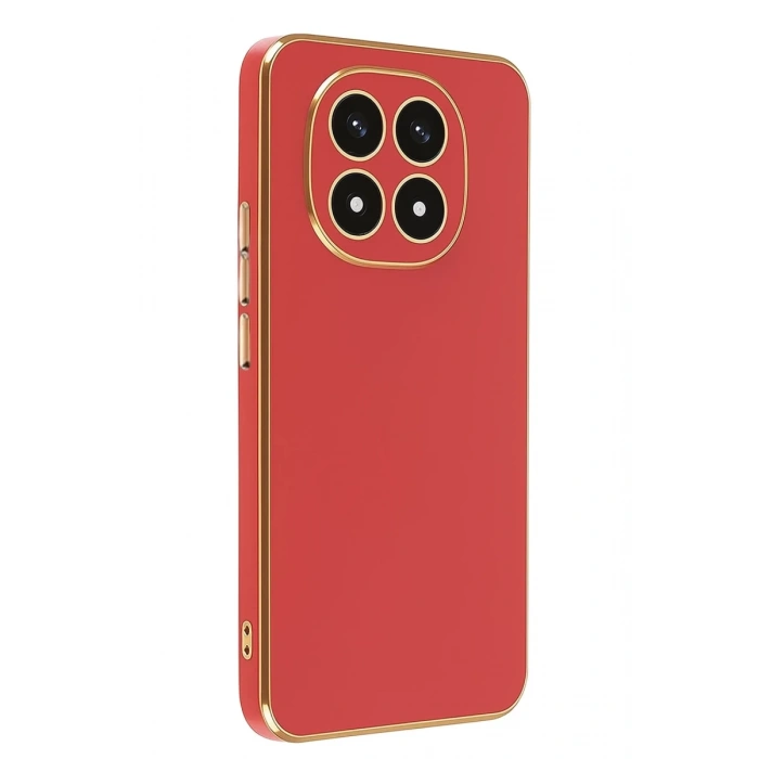 Xiaomi Redmi Note 14 Pro 4G Kılıf Volet Silikon - Kırmızı