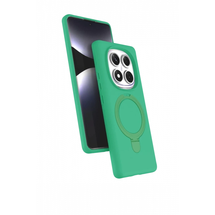Xiaomi Redmi Note 14 Pro 4G Regal Magsafe Standlı Kapak - Yeşil