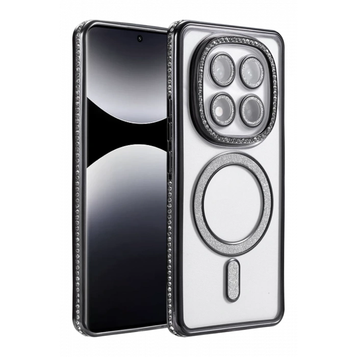 Xiaomi Redmi Note 14 Pro 5G Joke Simli Magneticsafe Kılıf - Siyah