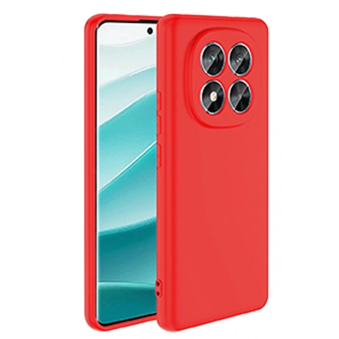 Xiaomi Redmi Note 14 Pro 5G Kılıf First Silikon - Kırmızı