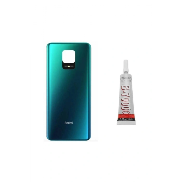 Redmi Note 9s Uyumlu - Note 9 Pro Arka Pil Kapağı Yapıştı