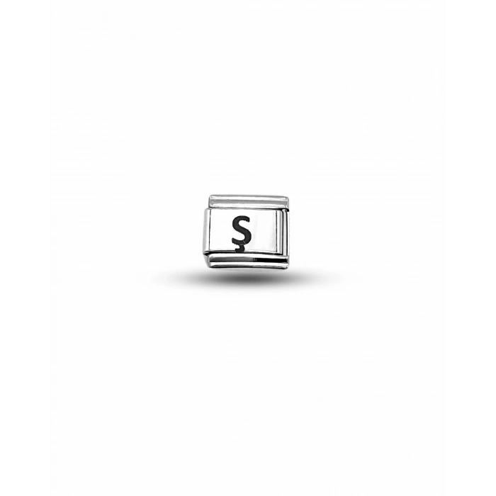 Ş Harfli Charm | Paslanmaz Çelik Harf Charm | Kişiye Özel Bileklik Aksesuarı