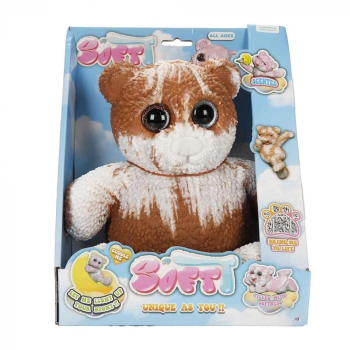 S01012331 FİGÜR SOFT BEAR DELUX KARAN PARLAYAN