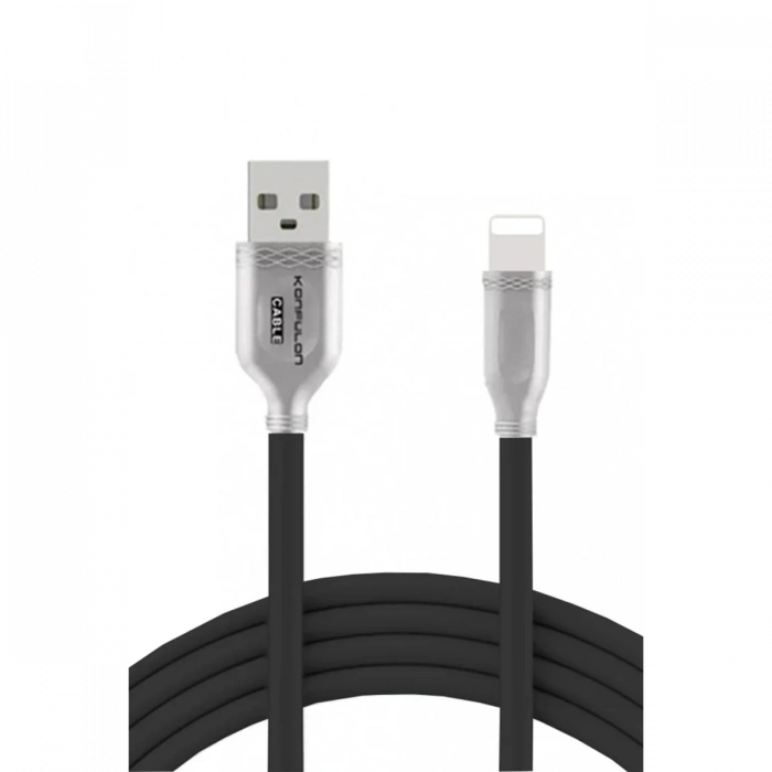 Konfulon S48 Lightning Kablo iphone Uyumlu 1M 3A - Siyah