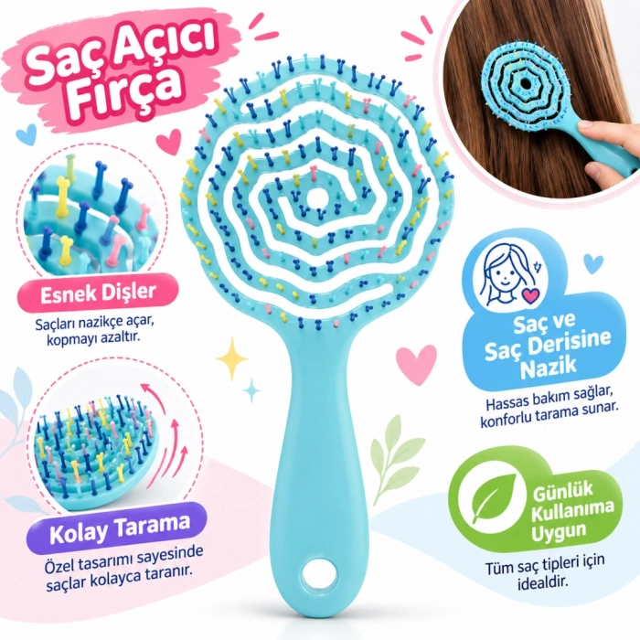 Saç Açma Tarama Fırçası