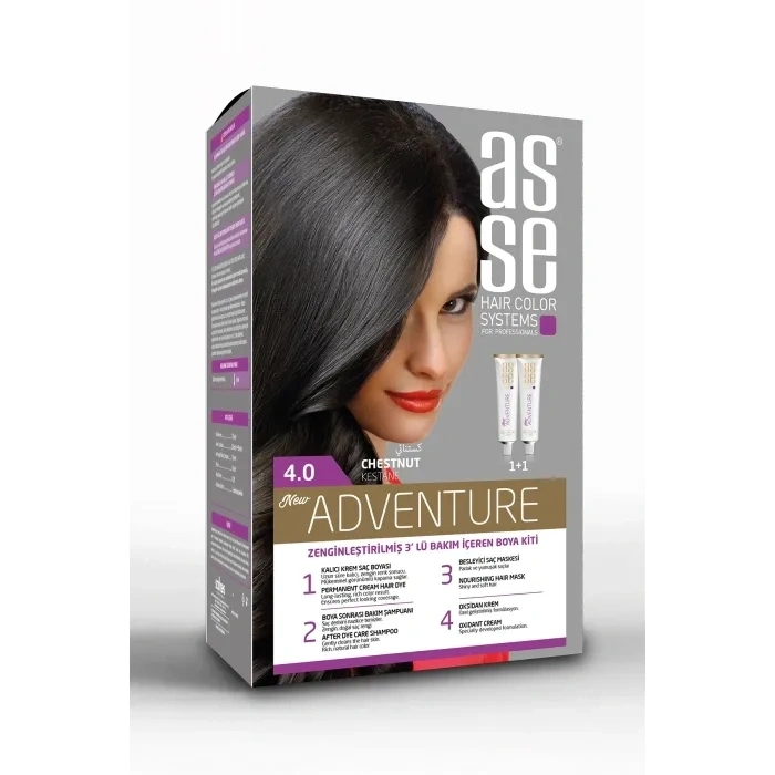Saç Boya Seti 50 + 50 ml - 4.0