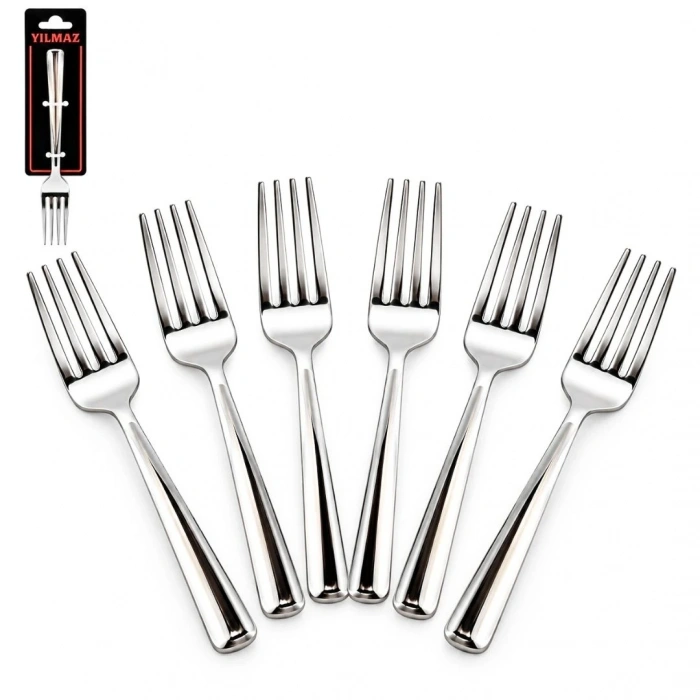 Sade Yemek Çatalı (6lı)