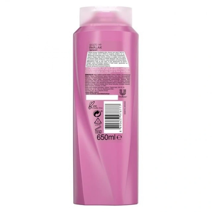 Şampuan Güçlü Parlak 650ml 1 Adet