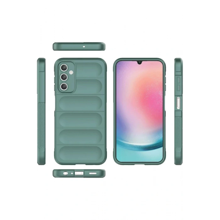 Samsung A36 Kılıf Optimum Silikon - Koyu Yeşil