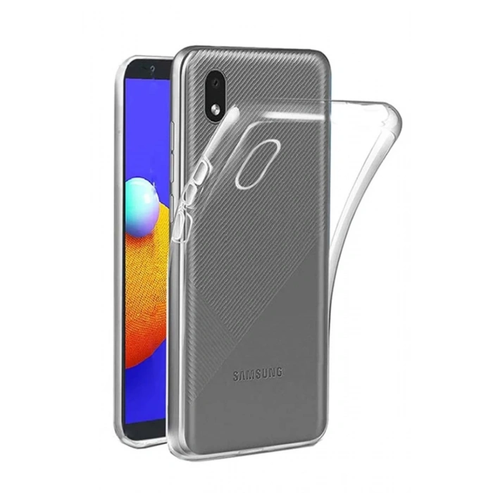 Samsung Galaxy A01 Core Uyumlu Kılıf Lüx Şeffaf Silikon