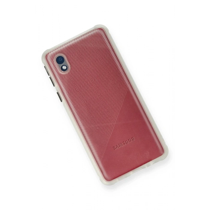 Samsung Galaxy A01 Core Uyumlu Kılıf Miami Şeffaf Silikon - Şeffaf