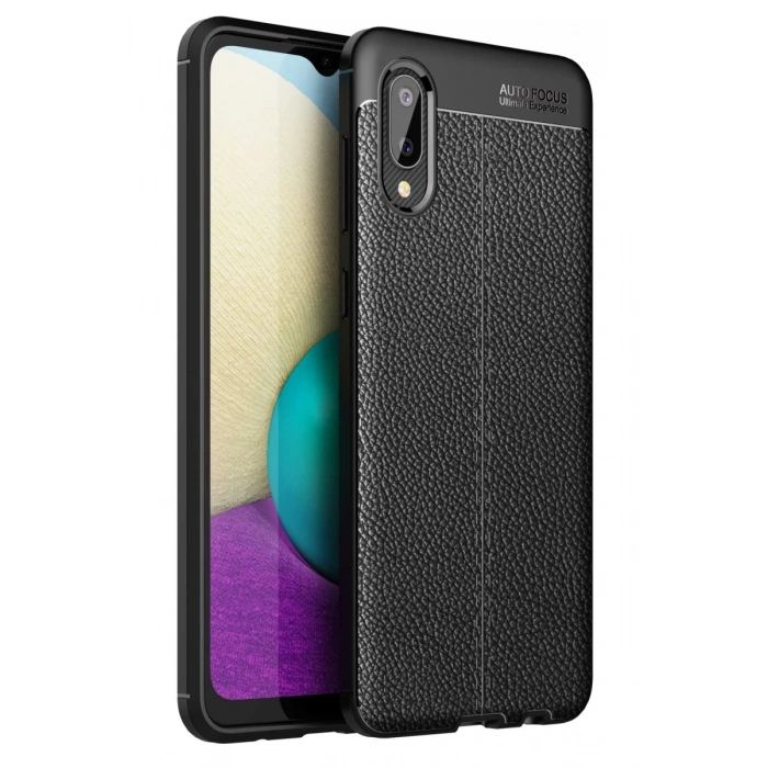 Samsung Galaxy A02 Uyumlu Kılıf Auto Focus Kapak - Siyah