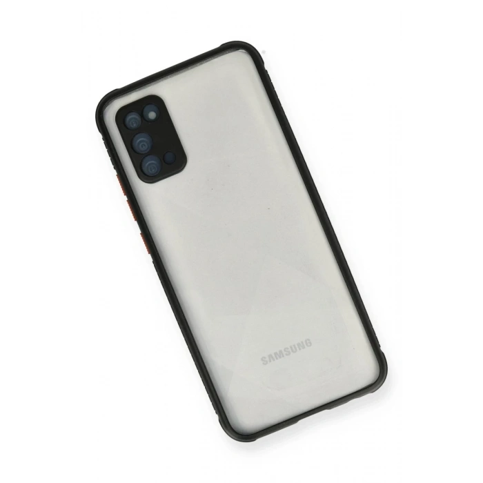 Samsung Galaxy A02S Uyumlu Kılıf Miami Şeffaf Silikon - Siyah