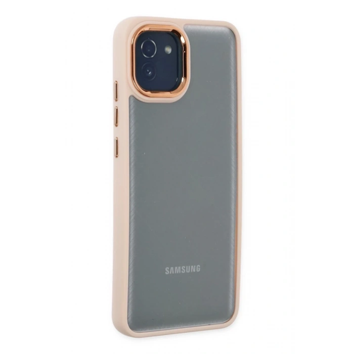 Samsung Galaxy A03 Uyumlu Kılıf Dora Kapak - Pudra