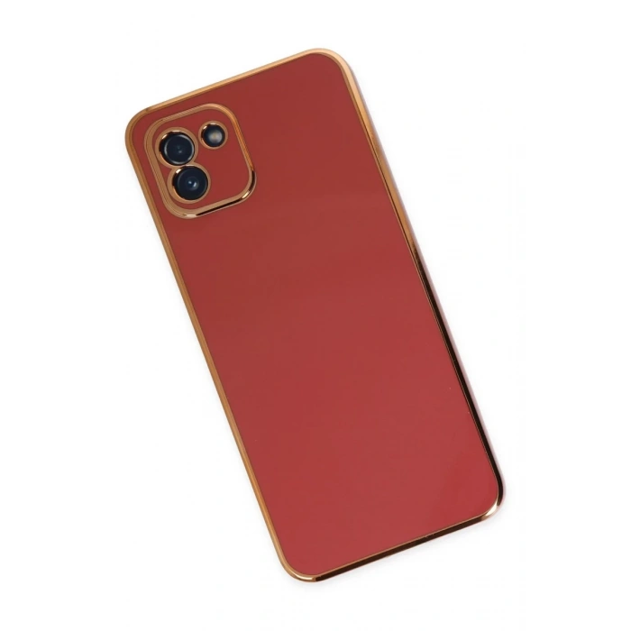 Samsung Galaxy A03 Uyumlu Kılıf Volet Silikon - Kırmızı