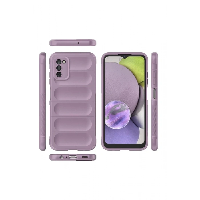 Samsung Galaxy A03S Uyumlu Kılıf Optimum Silikon - Mor
