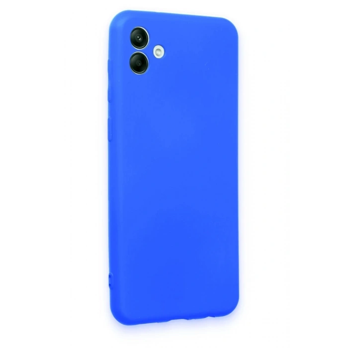 Samsung Galaxy A04 Uyumlu Kılıf First Silikon - Mavi