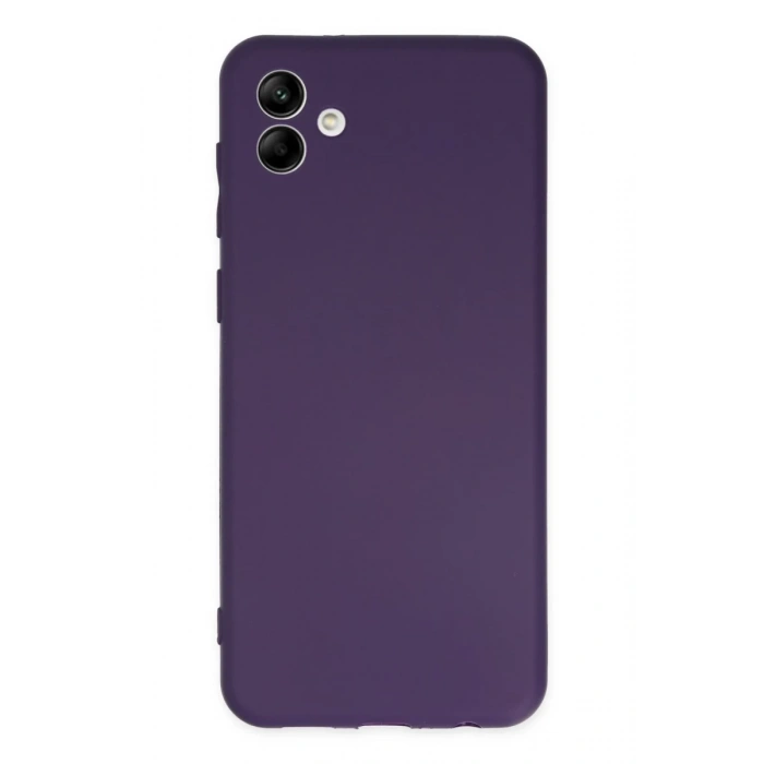 Samsung Galaxy A04 Uyumlu Kılıf First Silikon - Mor