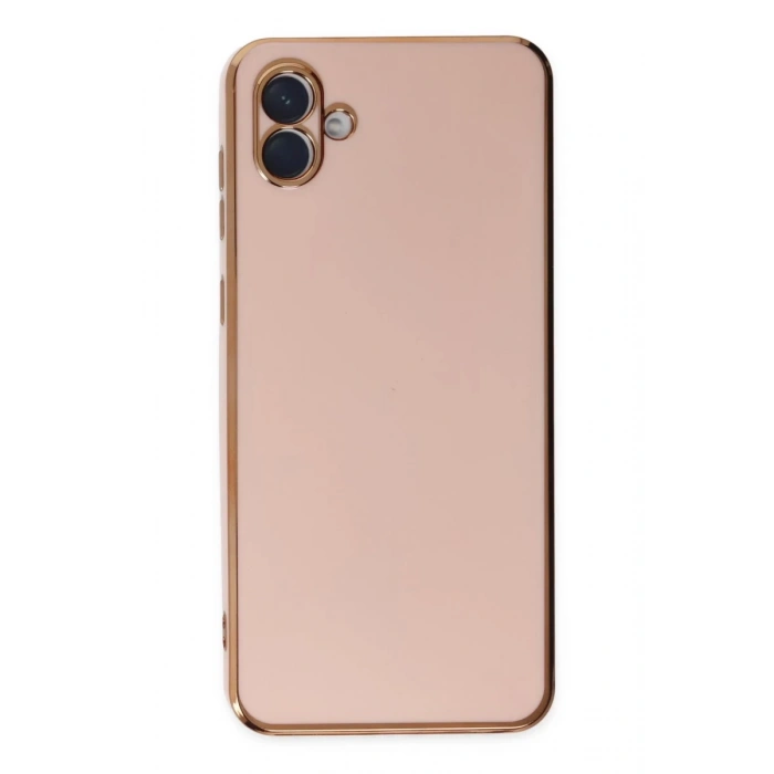 Samsung Galaxy A04 Uyumlu Kılıf Volet Silikon - Pembe