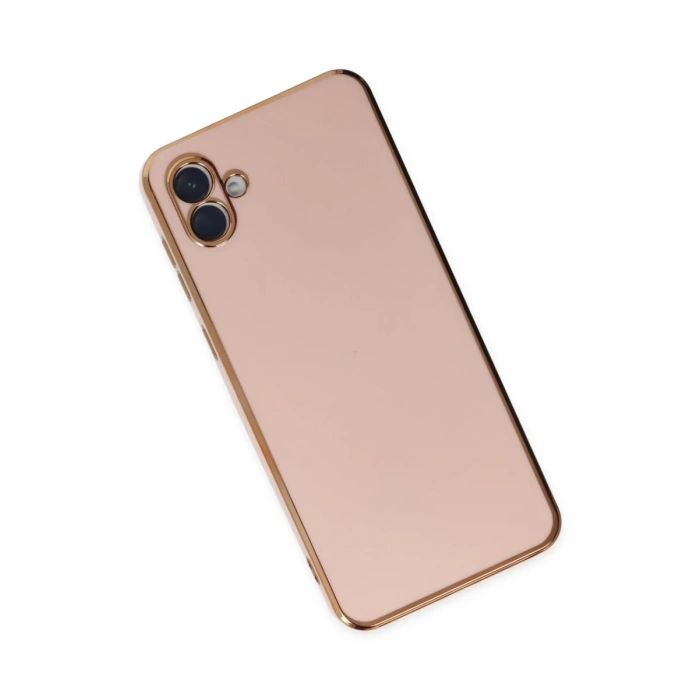 Samsung Galaxy A04 Uyumlu Kılıf Volet Silikon - Pembe