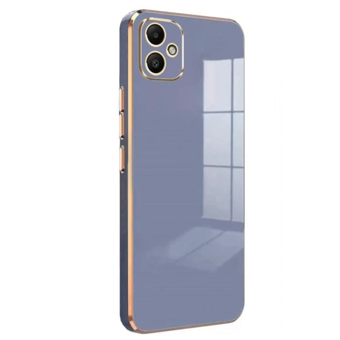 Samsung Galaxy A05 Uyumlu Kılıf Volet Silikon - Mavi