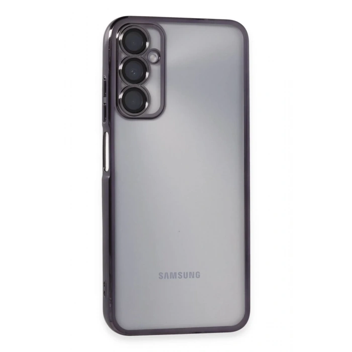 Samsung Galaxy A05S Uyumlu Kılıf Lensli Silikon - Mor