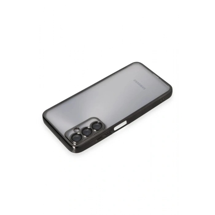 Samsung Galaxy A05S Uyumlu Kılıf Lensli Silikon - Siyah