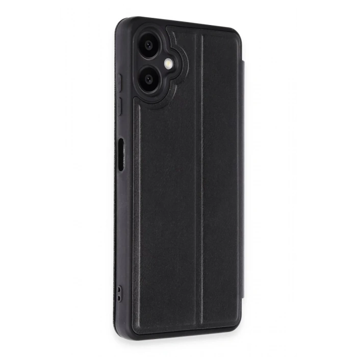 Samsung Galaxy A06 Uyumlu Kılıf Flip Cover - Siyah