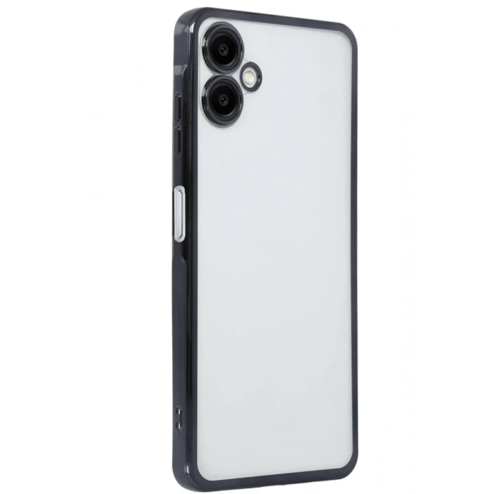 Samsung Galaxy A06 Uyumlu Kılıf Lensli Silikon - Siyah