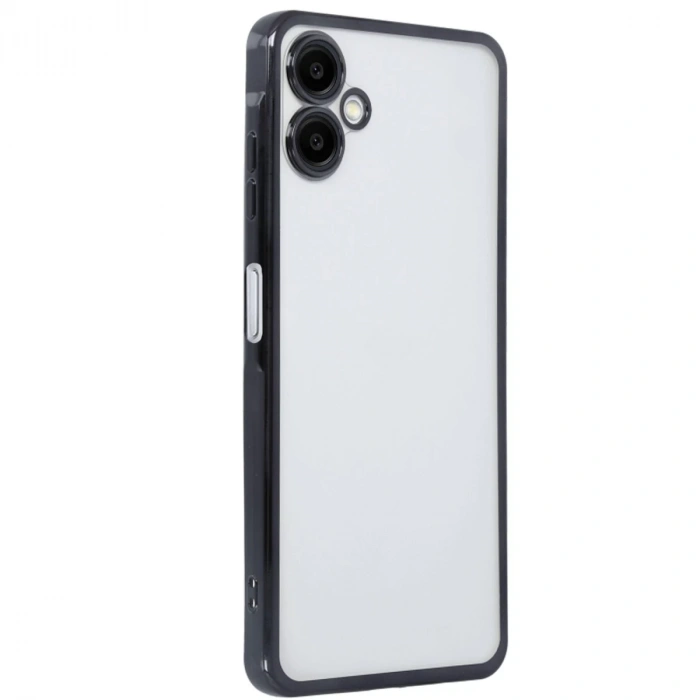 Samsung Galaxy A06 Uyumlu Kılıf Lensli Silikon - Siyah