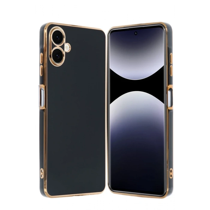 Samsung Galaxy A06 Uyumlu Kılıf Volet Silikon - Siyah