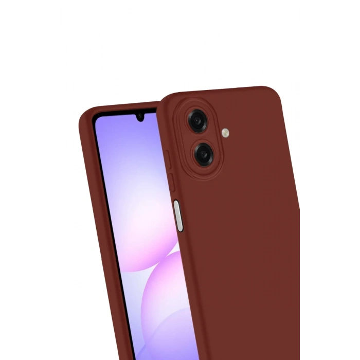 Samsung Galaxy A07 4G Uyumlu First Silikon - Bordo