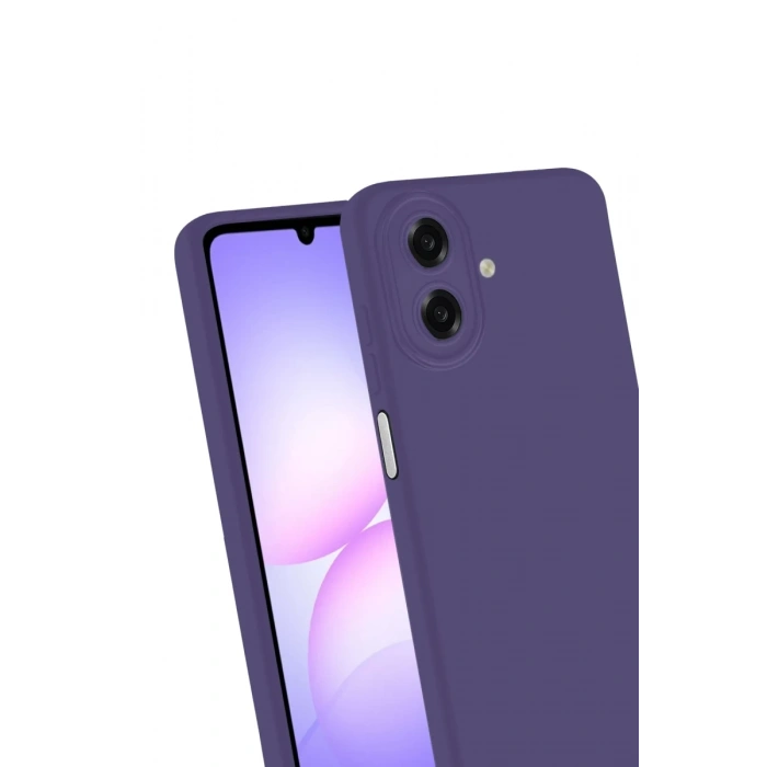 Samsung Galaxy A07 4G Uyumlu First Silikon - Mürdüm