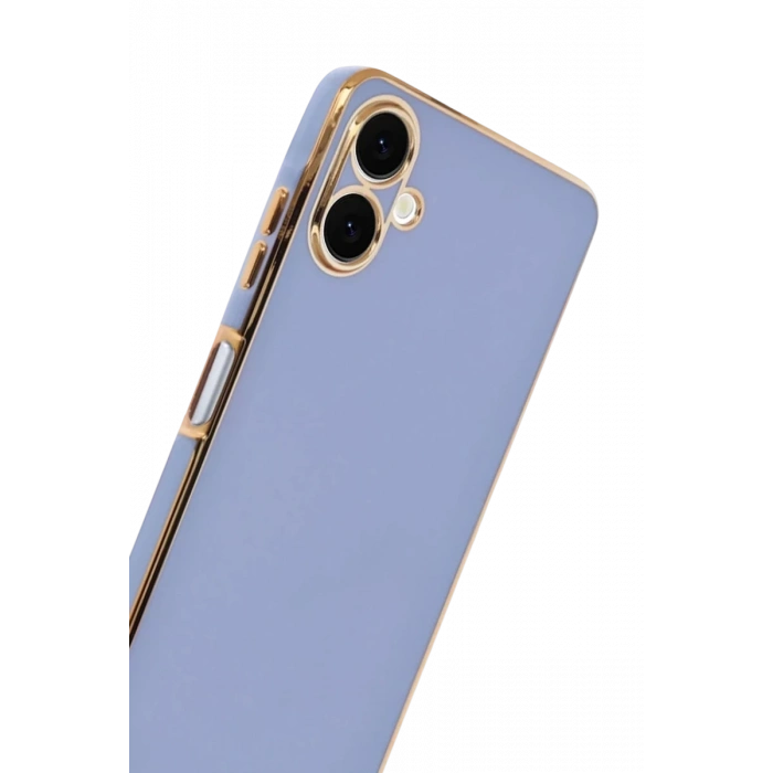 Samsung Galaxy A07 4G Uyumlu Volet Silikon - Mavi