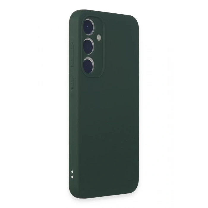 Samsung Galaxy A15 4G Kılıf First Silikon - Koyu Yeşil