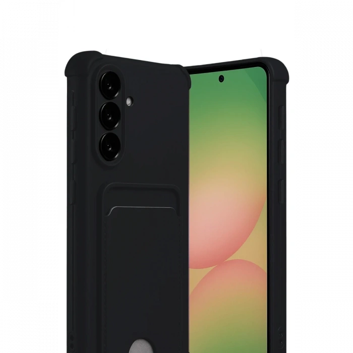 Samsung Galaxy A17 5G Kelvin Kartvizitli Silikon - Siyah