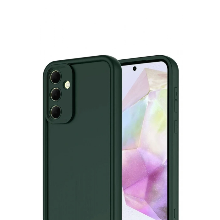 Samsung Galaxy A17 5G Viera Silikon - Koyu Yeşil