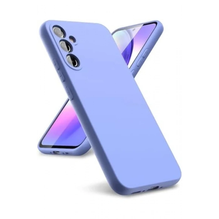 Samsung Galaxy A24 4G Uyumlu Kılıf First Silikon - Lila