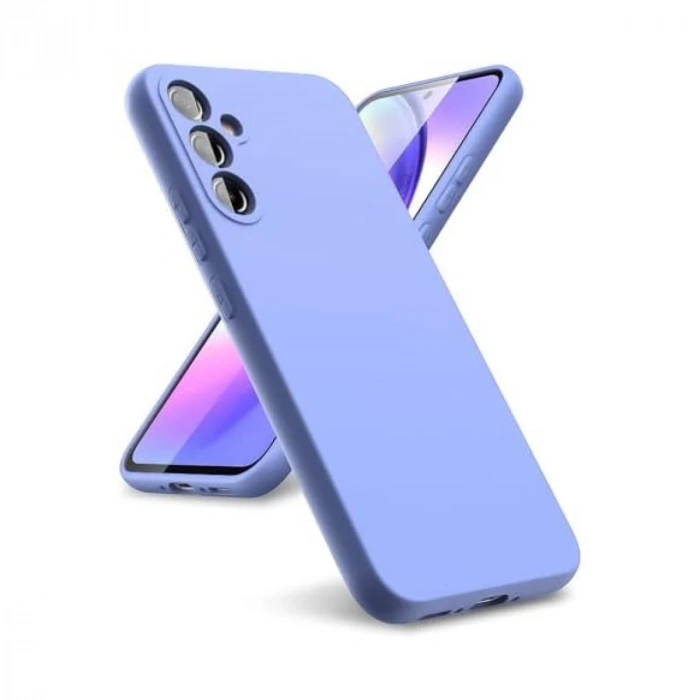 Samsung Galaxy A24 4G Uyumlu Kılıf First Silikon - Lila